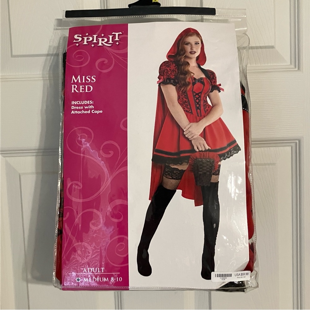 Spirit Halloween Miss Red - Red Riding Hood Costume